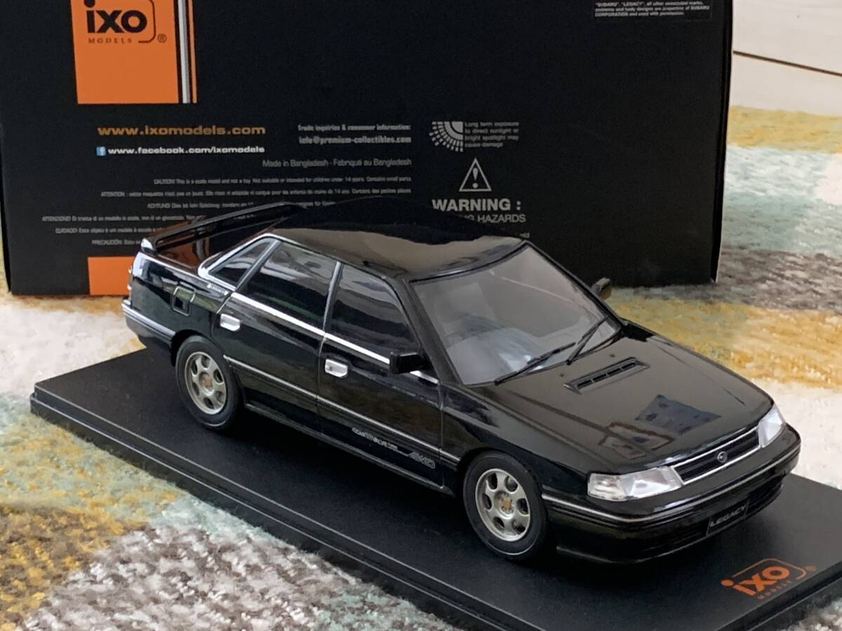 ixo models 超希少旧車モデル1/18 スバル レガシィ RS 1991年 黒18CMC131A.22 SUBARU LEGACY RS 1991 レガシー プロポーションモデル 美品の画像6