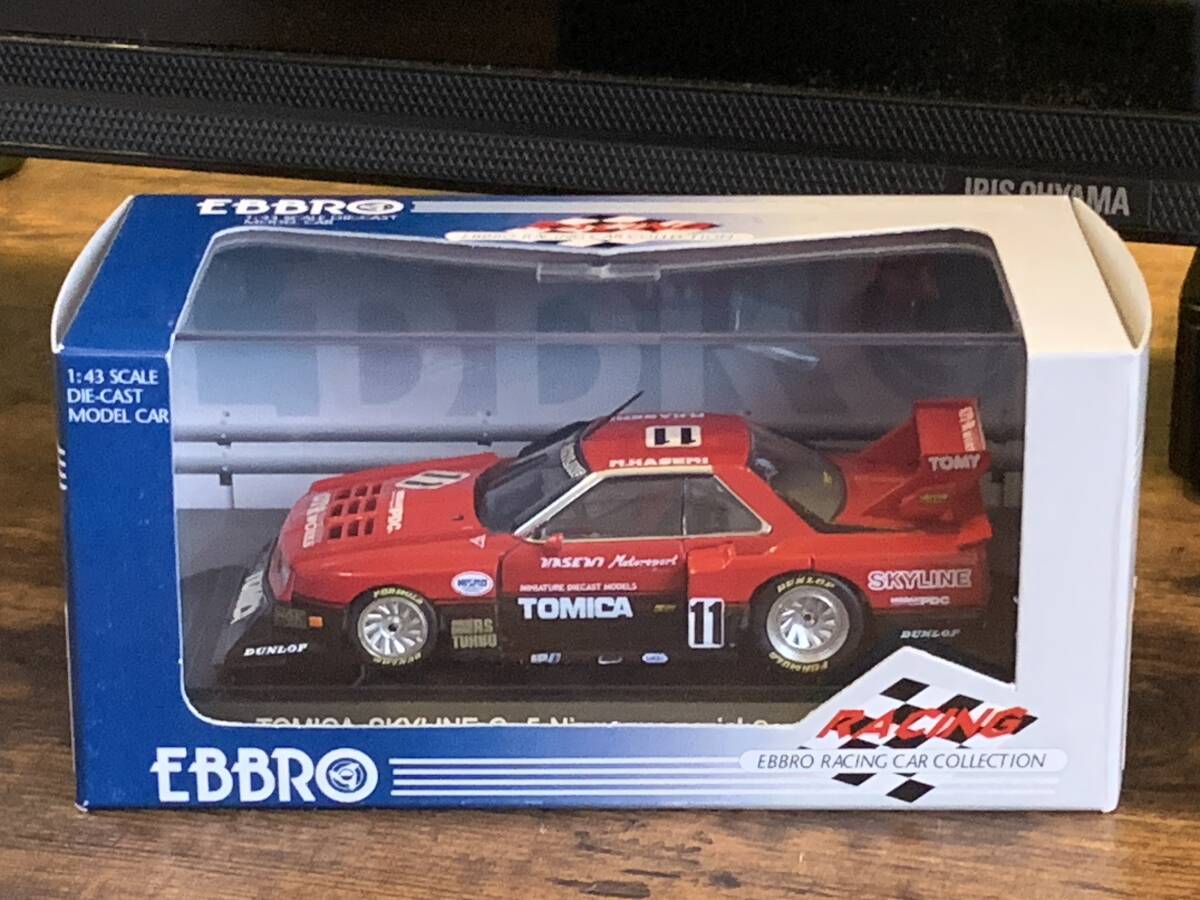 EBBRO 1/43 TOMICA SKYLINE SILHOUETTE NISMO MEMORIAL RED/BLACK Tomica Skyline Silhouette Gr.5 Nismo memorial EBBRO 1/43