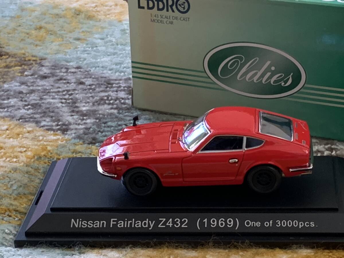 EBBRO 1/43 Oldies NISSAN FAIRLADY Z432 RED 1969年型 ニッサン フェアレディＺ432 レッド USED 美品 _画像8