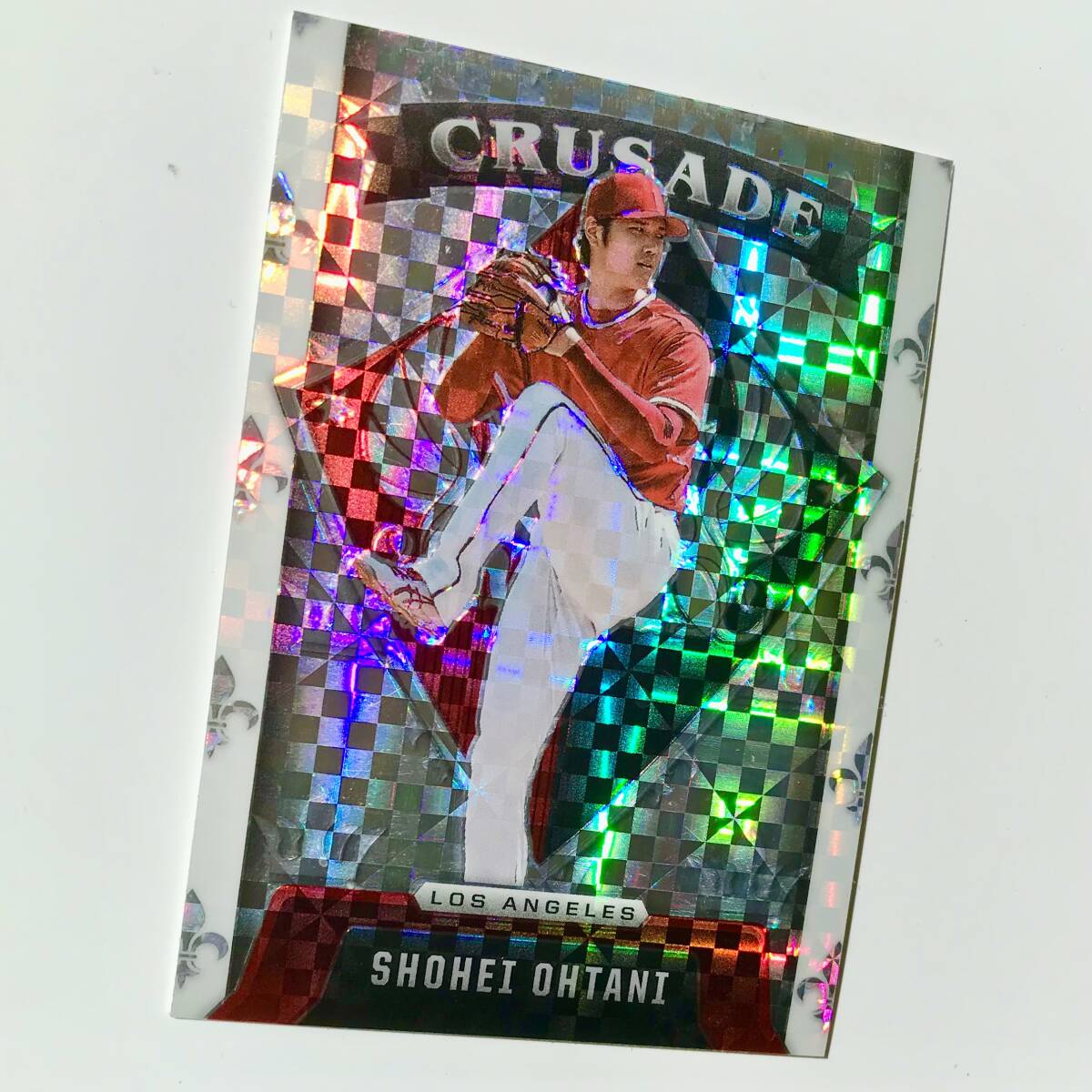 【大谷翔平 レインボー カード 2022 Panini Chronicles - Crusade Building Blocks #5 Shohei Ohtani 】MLB WBC エンゼルス ドジャーズの画像3