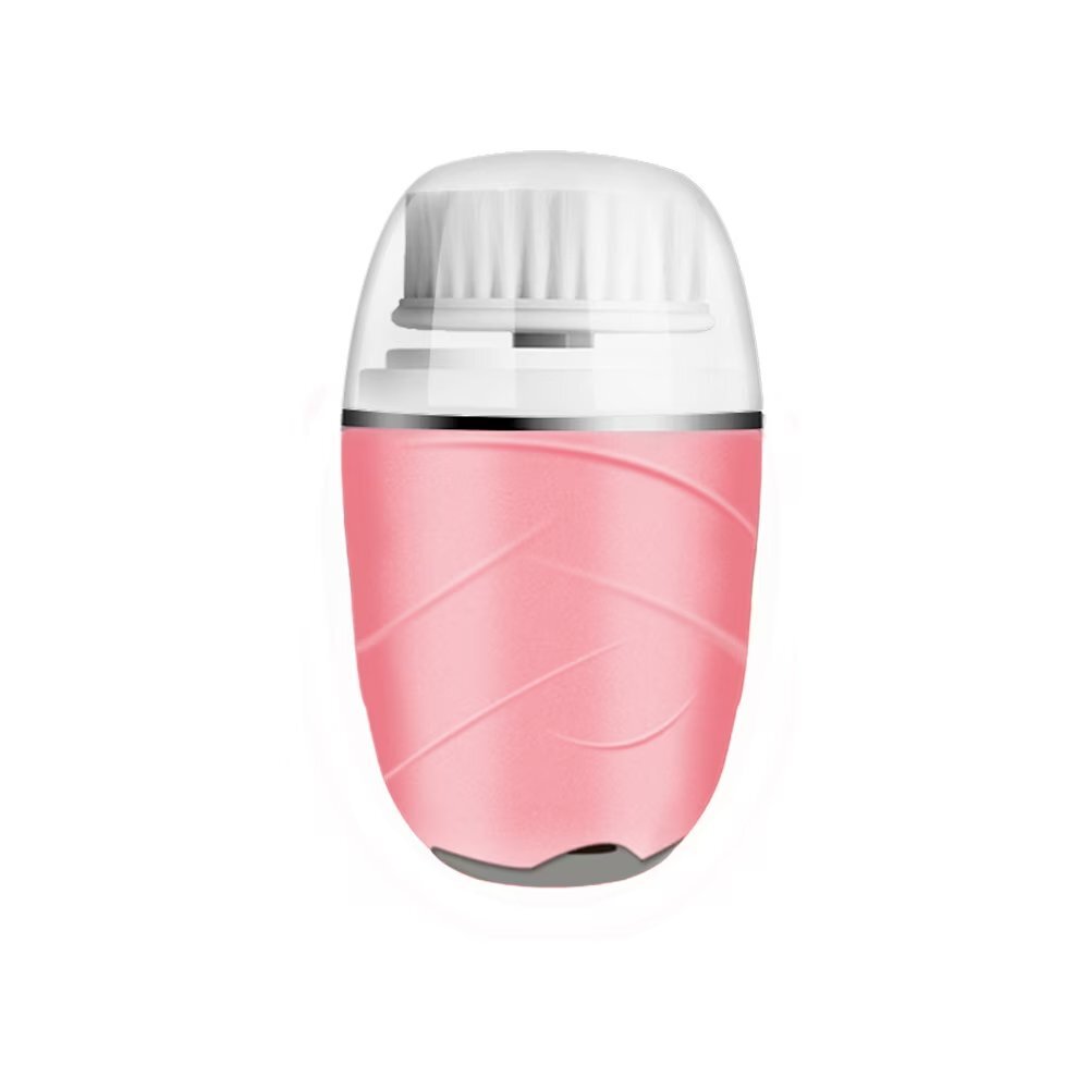 3in1洗顔ブラシ 多機能 洗顔ブラシ 電動 美顔器 防水 USB充電　ピンク_画像1