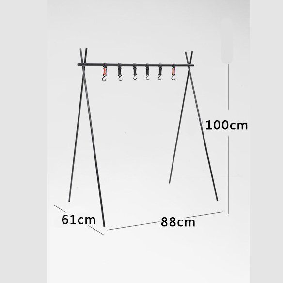  hanging rack 6. moveable hook lantern hanger folding .. camp outdoor aluminium alloy storage sack attaching 