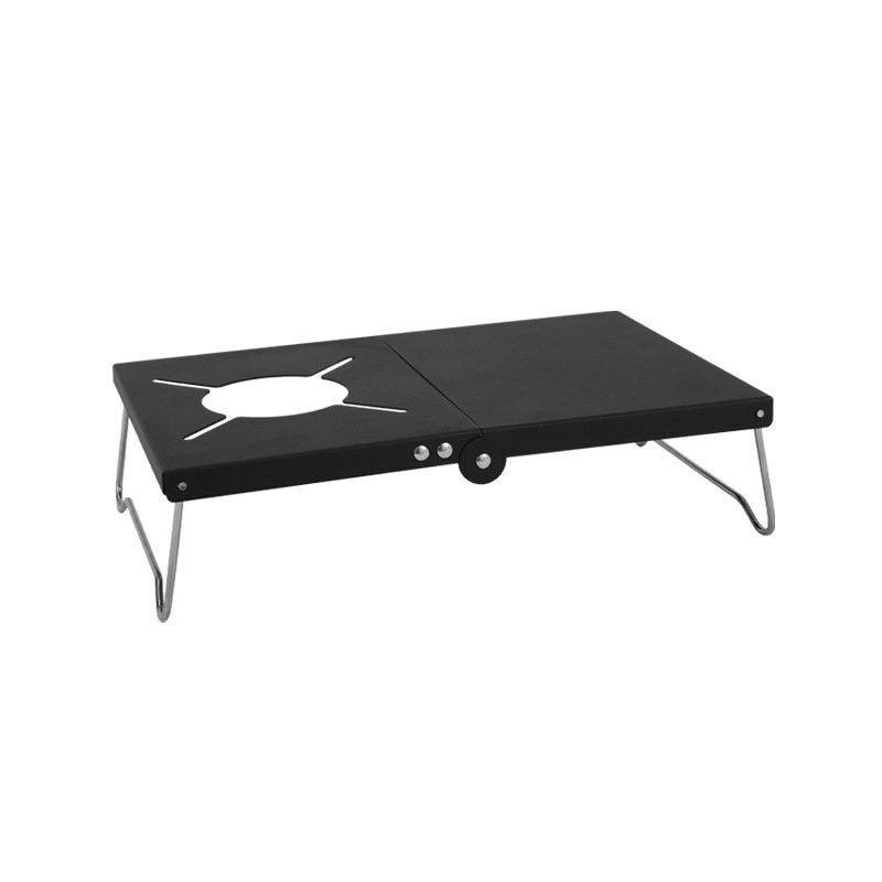 シングルバーナー用テーブル 折り畳み コンパクト キャンプ用 遮熱板 ステンレス製(シルバー)の画像6