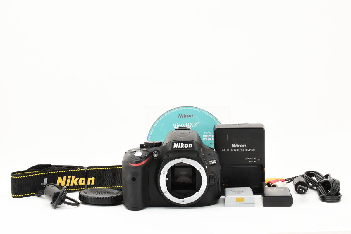 【極上美品★】動作良好★ 付属品多数！ Nikon D5100 ボディ デジタル一眼レフ #M10373_画像1