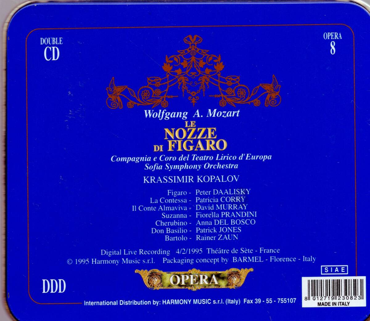 pc81　　モーツァルト：フィガロの結婚／KOPALOV (2CD)_画像2