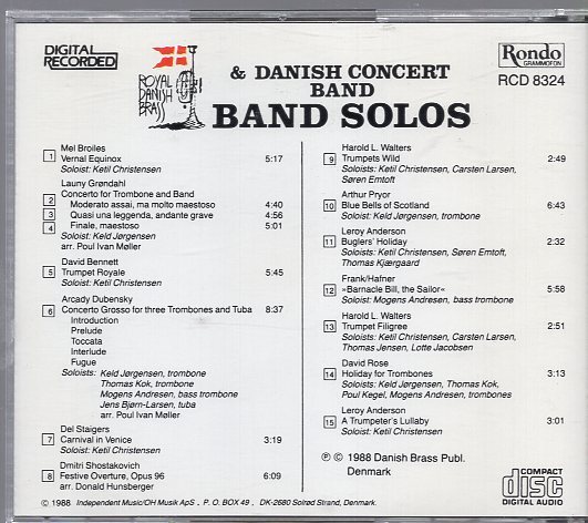 Royal Danish Brass & Danish Concert Band Band Solos_画像2