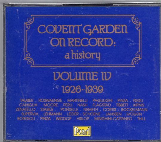 COVENT GARDEN ON RECORD a history Vol.Ⅳ (1926-1939)  3CDの画像1