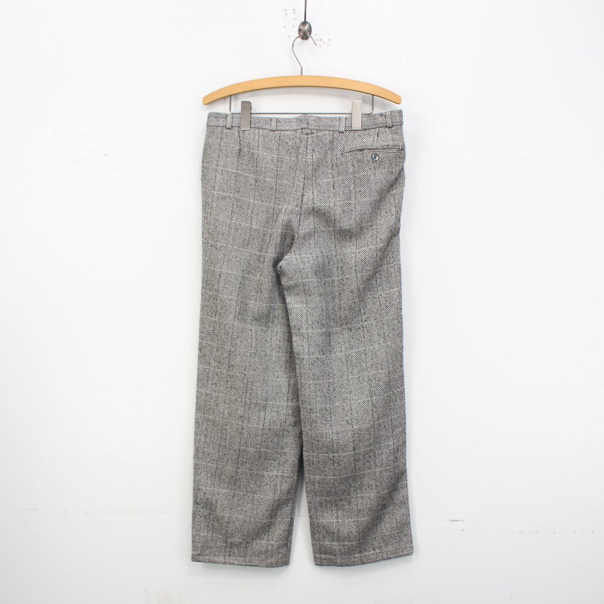 EU VINTAGE angelo Litrico CHECK PATTERNED TWEED SET UP SUIT/ヨーロッパ古着チェック柄ツイードセットアップスーツ