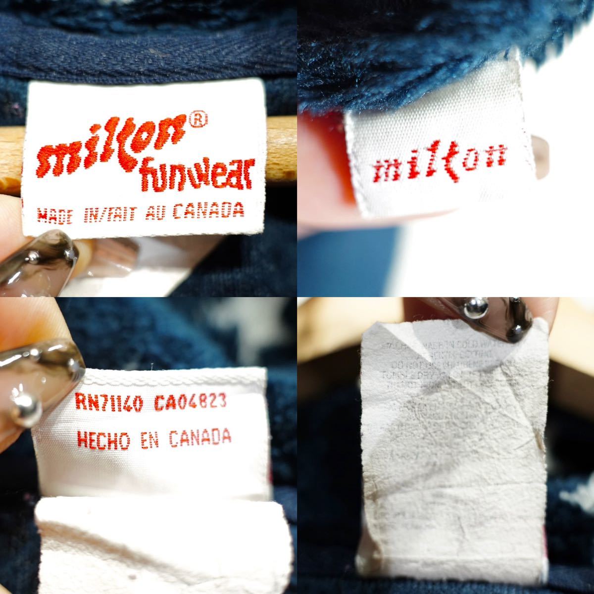 USA VINTAGE milton funwear MADE IN CANADA/アメリカ古着 USA VINTAGE milton funwear MADE IN CANADA/アメリカ古着