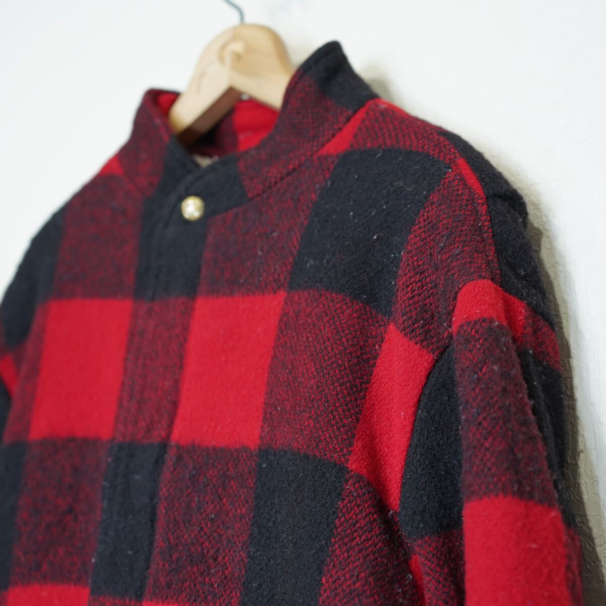 USA VINTAGE Woolrich CHECK PATTERNED ZIP WOOL BLOUSON USA VINTAGE Woolrich CHECK PATTERNED ZIP WOOL BLOUSON