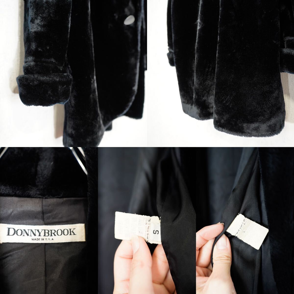 USA VINTAGE DOONY BROOK ECO FUR DESIGN COAT/アメリカ古着エコファーデザインコート_画像10