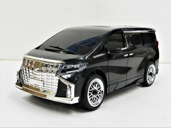 格安 大幅値下げ!【ジャイロスコープ搭載】1/16スケール 2.4GHz 高級1BOX車タイプ ドリフトラジコン 黒 ◎サーボ付 ヘッドライト・テールランプ 乗用車
