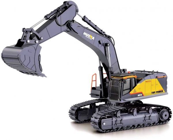 【日本製】 【本格操作が楽しめるフルファンクション仕様】1/14スケール 2.4GHz 22ch パワーショベル ラジコン ☆ユンボラジコン ☆建設重機ラジコン トラック、トレーラー