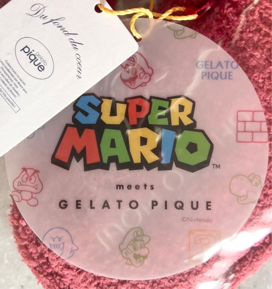 〈カテゴリー変更対応〉gelato pique スーパーマリオ キャップルームシューズ M-L ジェラートピケ マリオ