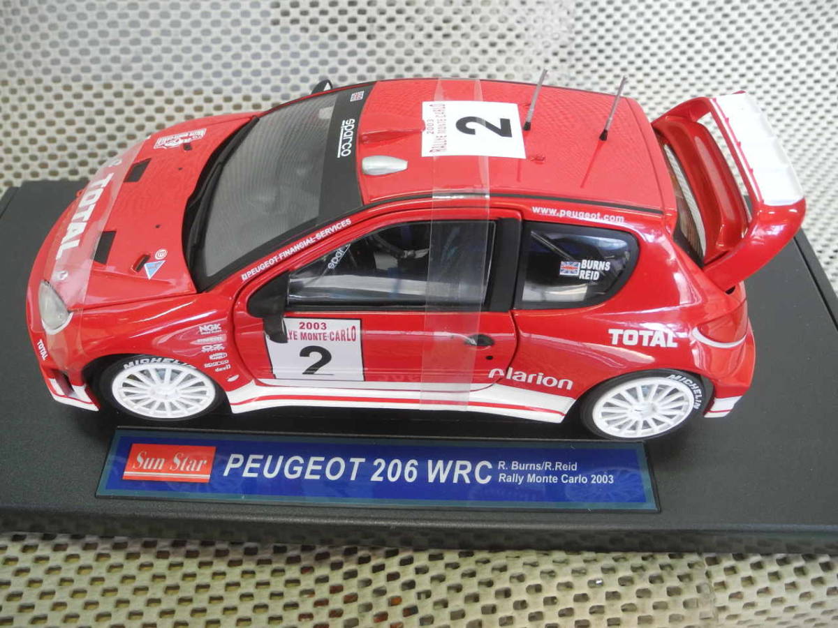  редкий *1/18* Peugeot 206WRC Monte Carlo 2003.②* новый товар 