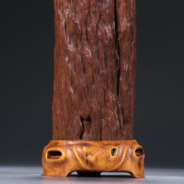 【瓏】龍眼の木彫 隨形香筒 清時代 極細工 手彫り 置物 擺件 中国古美術 蔵出_画像5