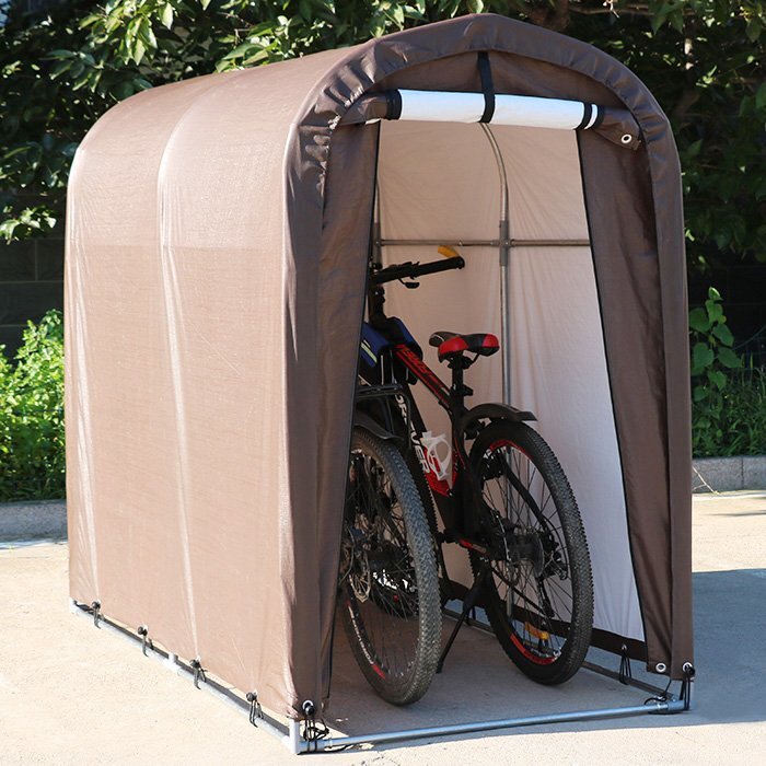 サイクルハウス 2台用 新型 自転車置き場 自転車ガレージ サイクルポート 駐輪所 UVカット 防水