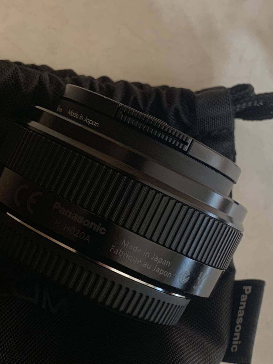 【中古美品】LUMIX G 20mm/F1.7 II ASPH. H-H020A ブラック Panasonic パナソニック_画像5