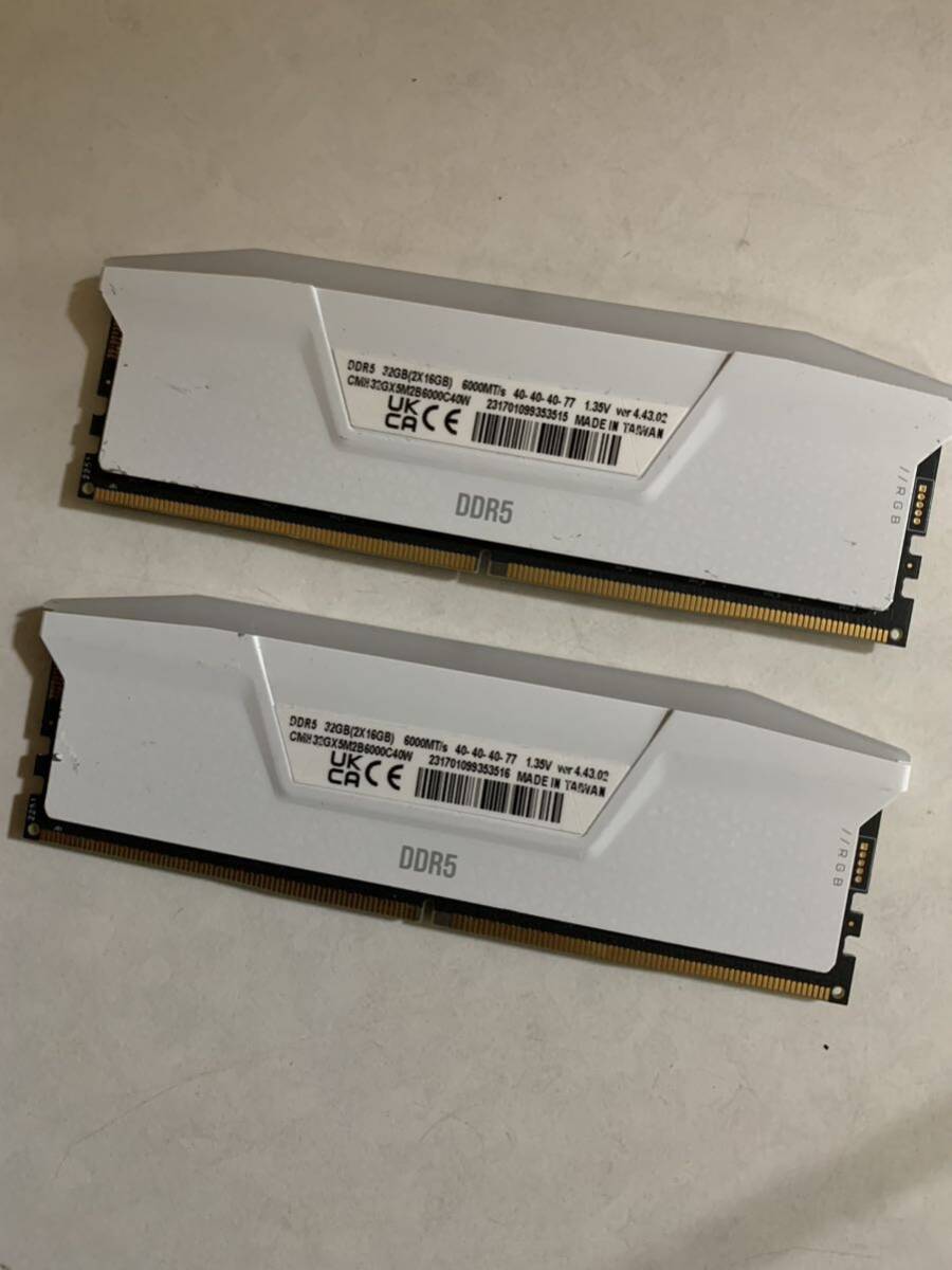 CORSAIR DDR5-6000MT/s 32GB ホワイト [16GB×2枚]_画像3