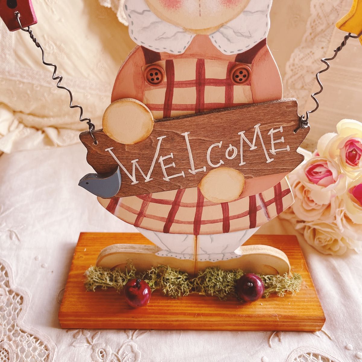 お値下げ トールペイント うさぎちゃん 昭和レトロ ハンドメイド お値下げ トールペイント うさぎちゃん 昭和レトロ ハンドメイド