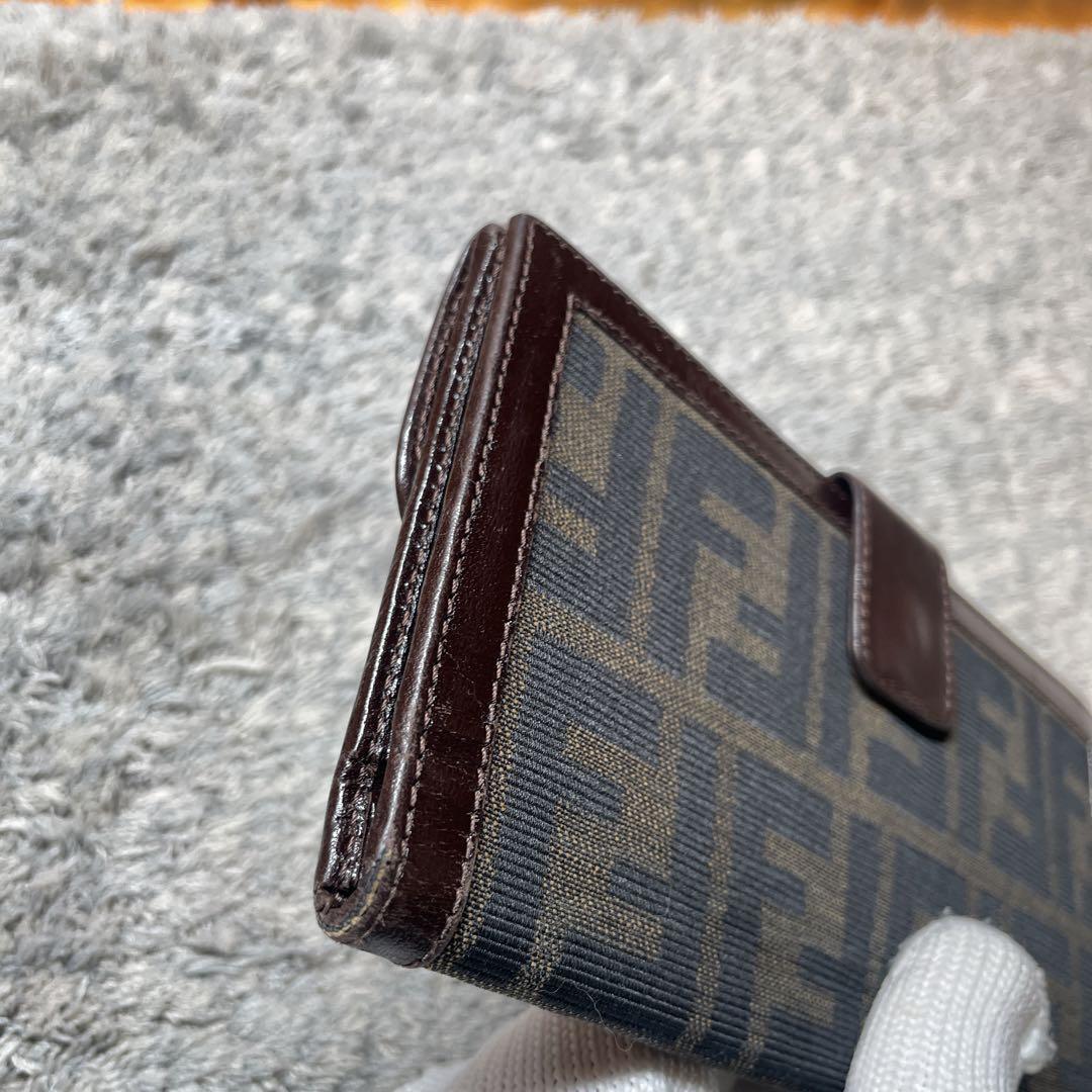 FENDI フェンディ 長財布 ズッカ柄 レザー_画像4