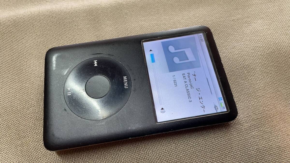 ipod 本体のみ◆80GB◆動作OK！◆ａｐｐｌｅ◆現状渡し◆Apple iPod classic A1238 (第6世代) 80GB ブラック _画像7