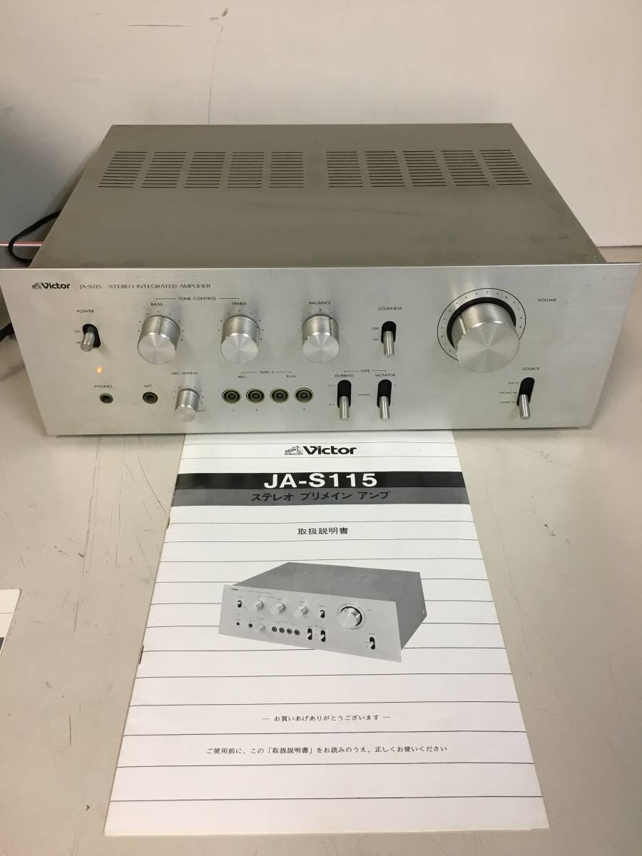 A1090　Victor　ビクター　オーディオ機器 　カセットデッキ/KD-05　 JA-S115/プリメインアンプ　JT-V115 /FM-AMチューナー 　ステレオ_画像2