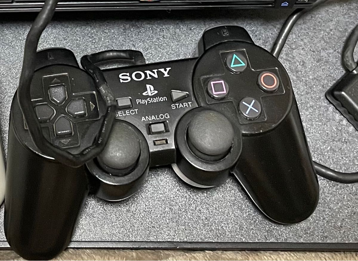 PlayStation2 コントローラー ブラック動作不可　ジャンク品