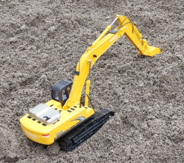 * worth seeing * Kobelco 1/43 Kobelco shovel model SK350LC alloy body crawler static electricity collection equipment ornament popular minicar unused 0267 yellow color 