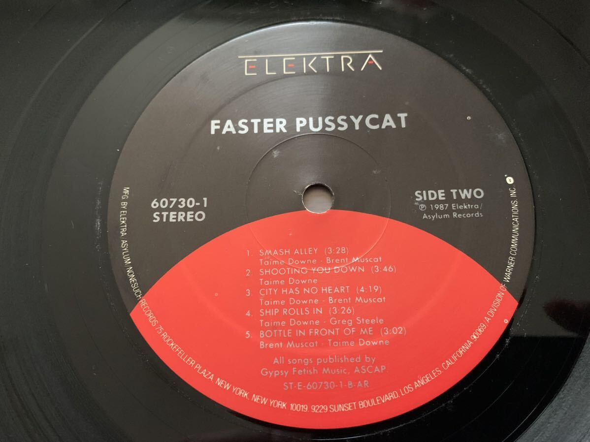 LP レコード ◆ FASTER PUSSYCAT ファスター・プッシーキャット / S.T. / 60730-1 / US盤 Hard Rock ハードロック Glam グラム　_画像8