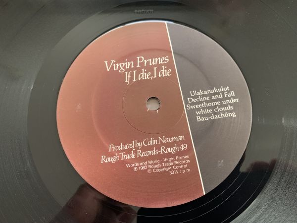 LP レコード ◆ Virgin Prunes / ...If I Die, I Die ヴァージン・プルーンズ / ROUGH 49 / UKオリジナル盤 / Rough Trade_画像7