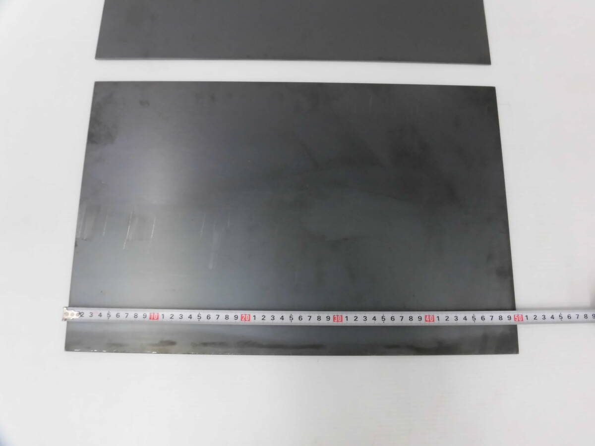 鉄板  黒皮 スチール板 板厚3.2mm 322mm x 500mm 2枚 切板 切材 溶接材 Bの画像3