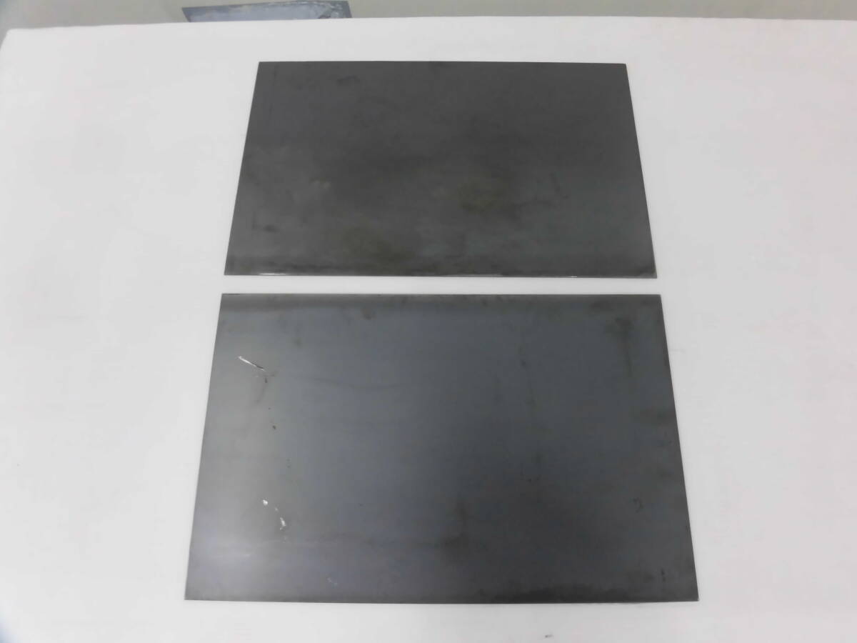 鉄板  黒皮 スチール板 板厚3.2mm 322mm x 500mm 2枚 切板 切材 溶接材 Bの画像8