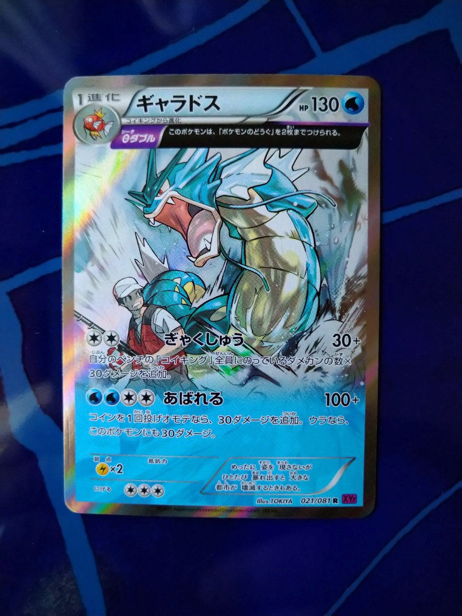 【絶版、フルアート】◆ ギャラドス（θダブル） ◆　ポケモンカードXY7　バンデッドリング　/　Gyarados　Pokemon Card Japanese