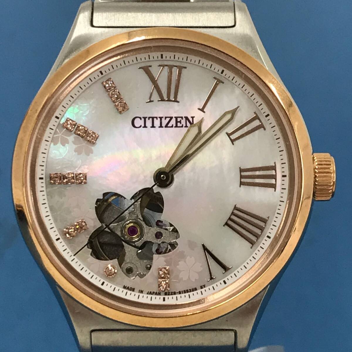 【1円～】CITIZEN シチズン コレクション 桜デザイン限定 2018 桜空 レディース 腕時計 メカニカル 自動巻き PC1006-50Y 箱付き【中古品】_画像2