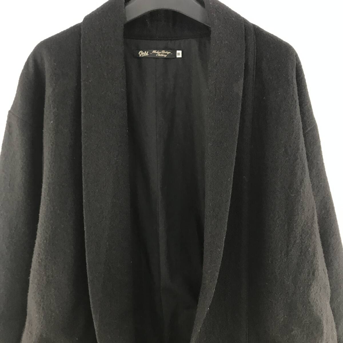 東洋エンタープライズ GOLD ゴールド ウールロングコート MILLING WOOL LONG COAT GL13632 黒 ブラック メンズ サイズM 【中古品】の画像3