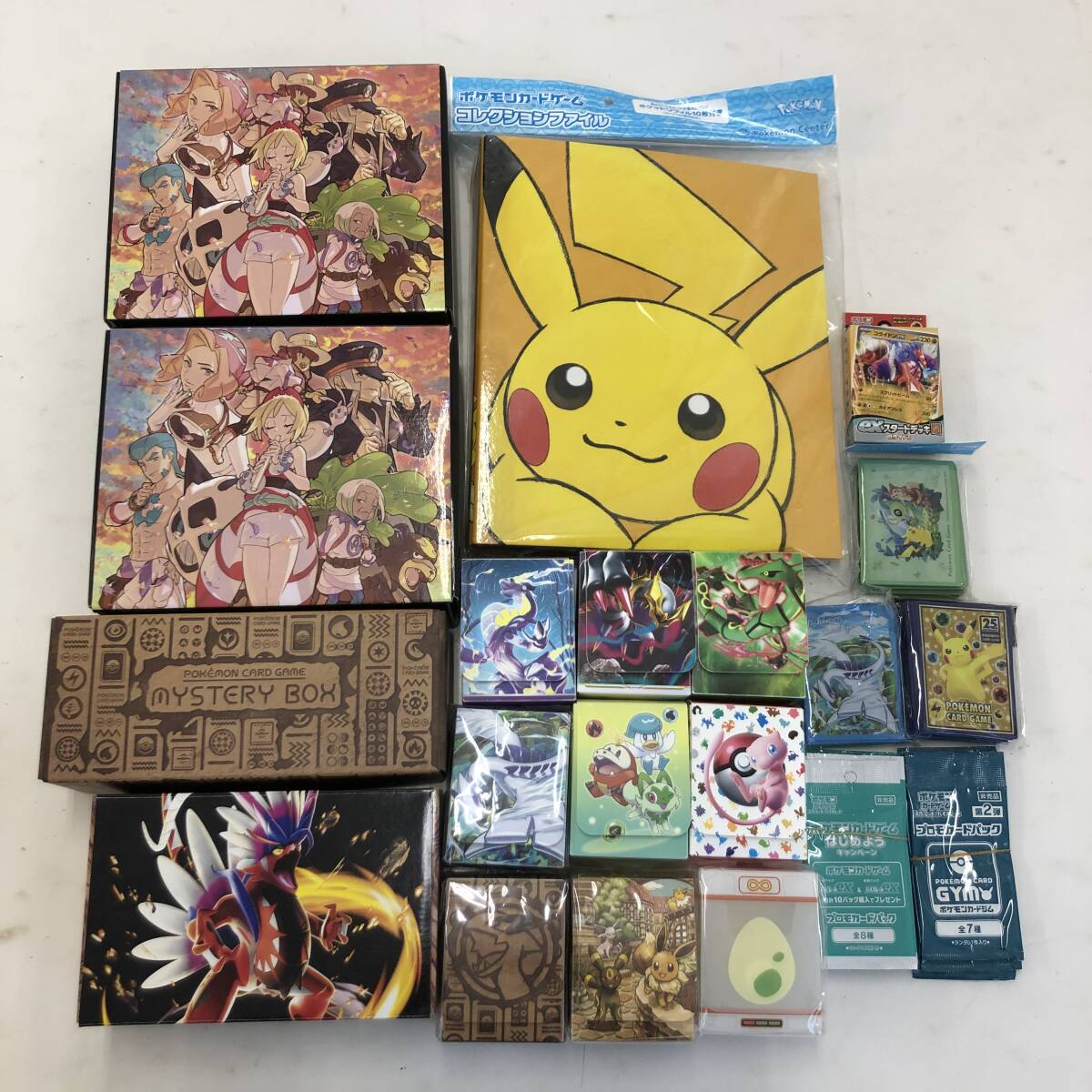 【1円～】ポケモンカードゲーム ポケカ サプライ パック など まとめ売り ストレージボックス ファイル ケース スリーブ 他【中古品】_画像1