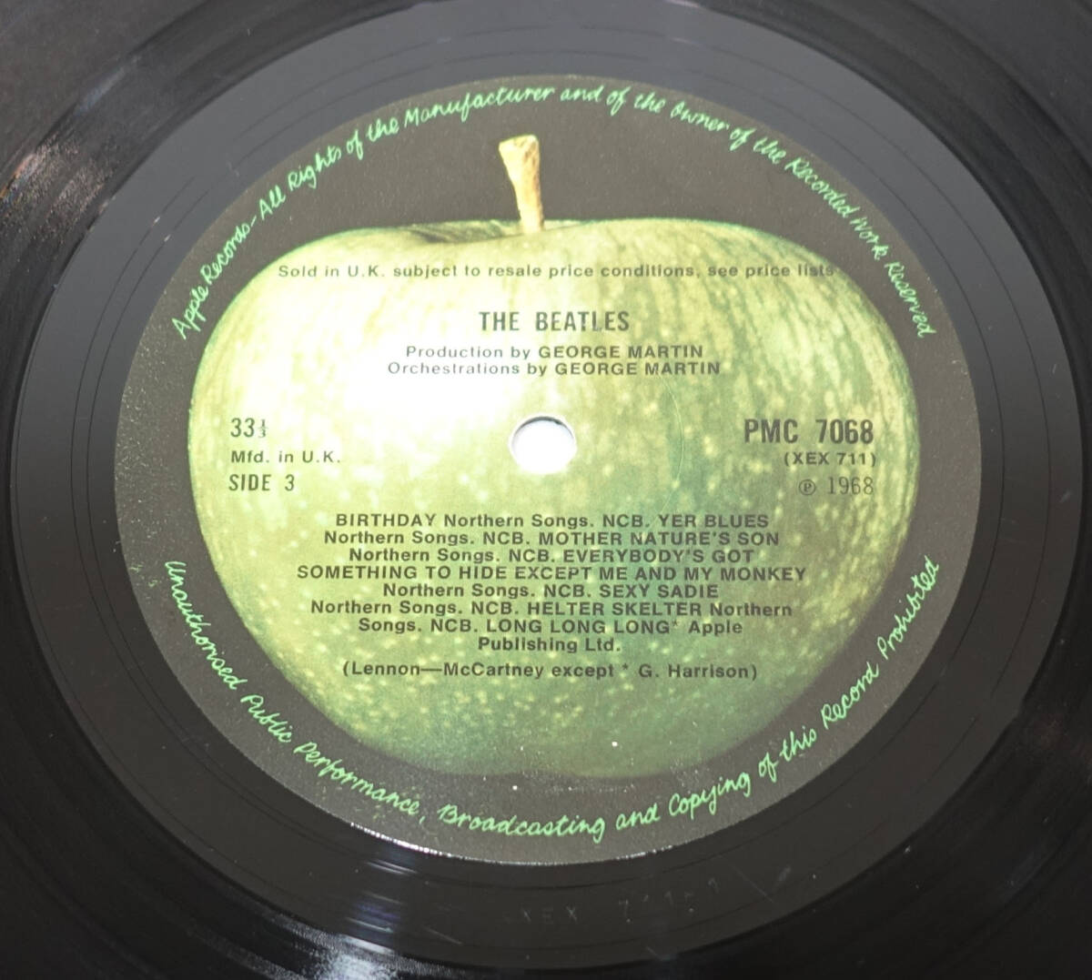 極美盤! UK Original 初回 APPLE PMC 7067-8 NO EMI 0062146 White Album / The Beatles MAT: 1/1/1/1+完品+Rare Wide Spineの画像9