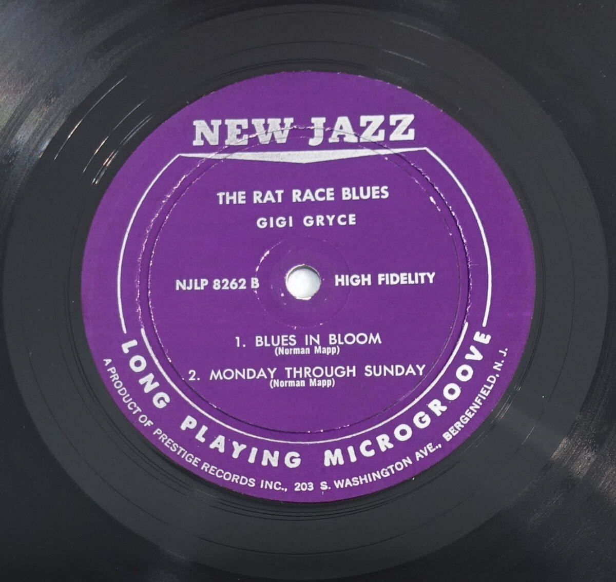 US NEW JAZZ NJLP 8262 完全オリジナル The Rat Race Blues / Gigi Gryce DG/RVGの画像8