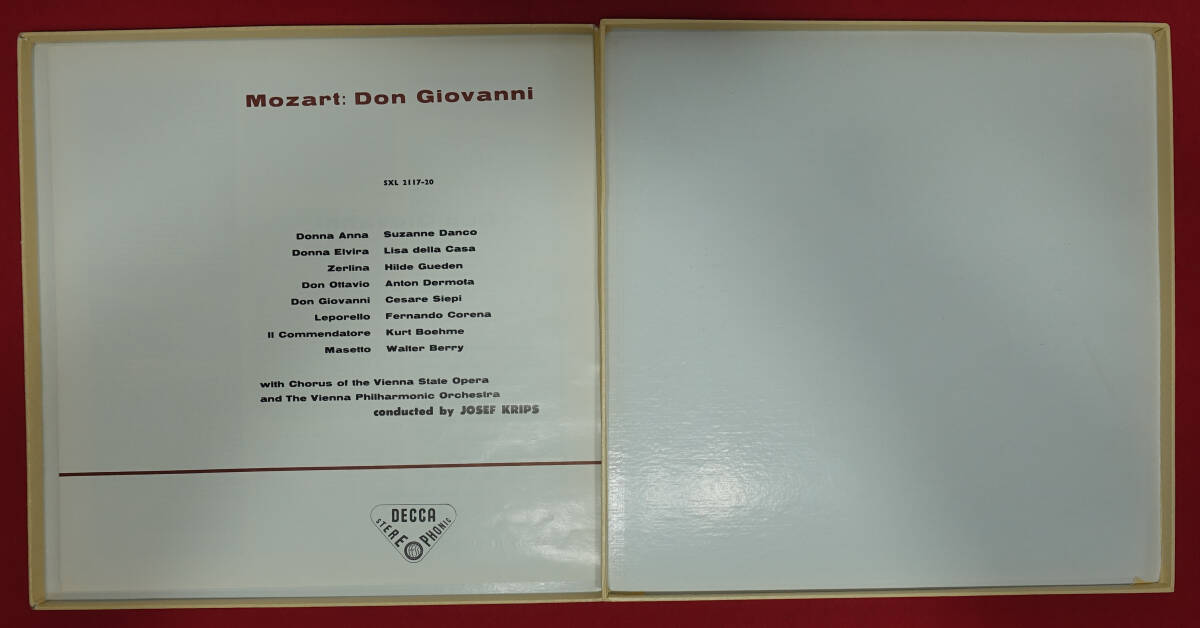 極上品! 英DECCA SXL 2117-20 ED1 モーツァルト: ドン・ジョヴァンニ クリップスの画像5