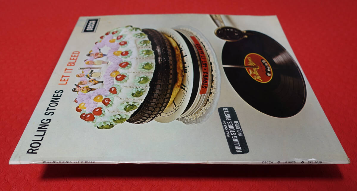 極美! UK Original 初回 DECCA LK 5025 LET IT BLEED / The Rolling Stones MAT: 2A/2A+Poster+完品の画像3