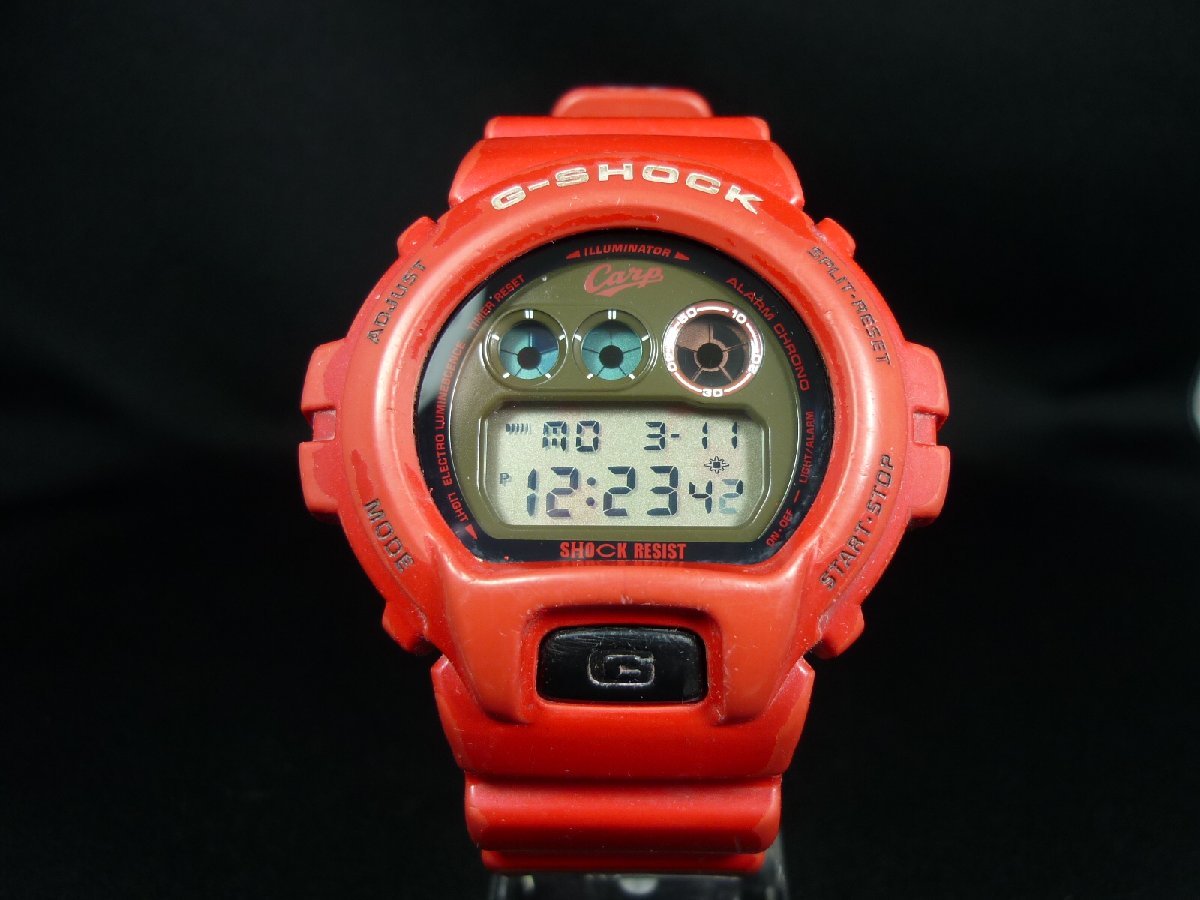 ★CASIO G-SHOCK ジーショック　広島カープ　201１年限定コラボモデル　DW-6900FS　USED稼働品★_画像1