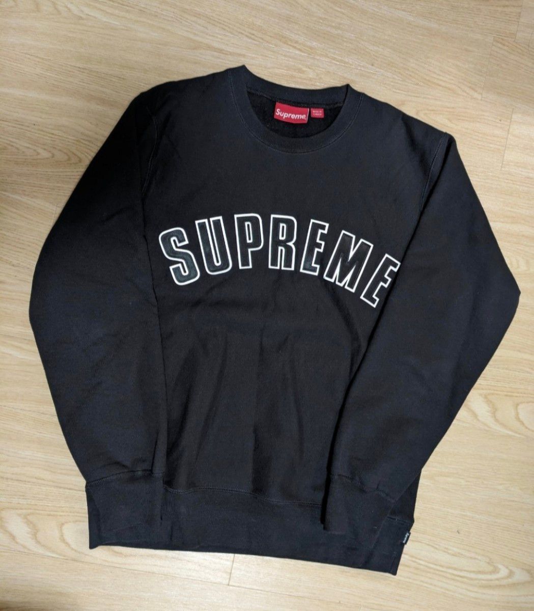 シュプリーム Supreme スウェット 黒 Mサイズ アーチ刺繍ロゴ シュプリーム Supreme スウェット 黒 Mサイズ アーチ刺繍ロゴ