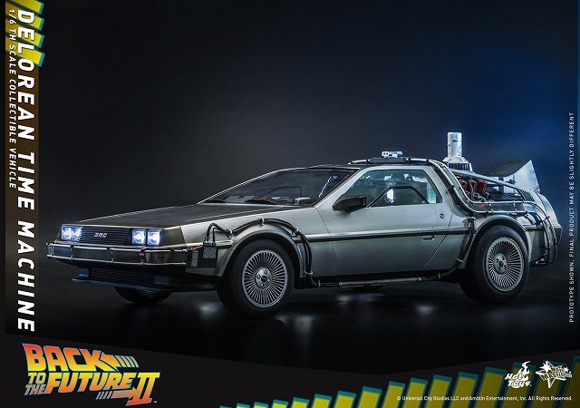 【新品 未開封】ホットトイズ ムービー・マスターピース バック・トゥ・ザ・フューチャー PART2 1/6 スケール デロリアン タイムマシンの画像5