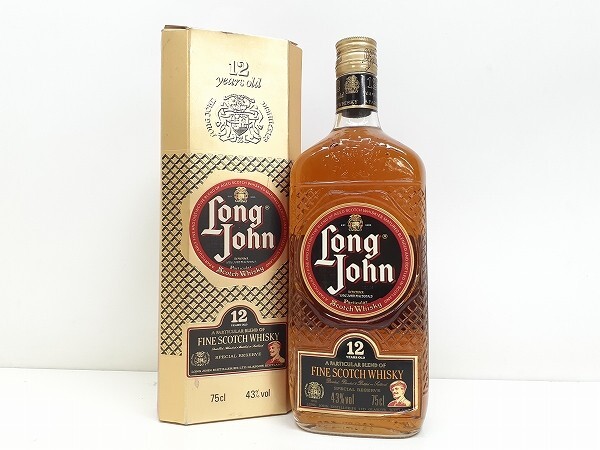 U236-N36-1317 未開栓 Long John ロング ジョン 12年 スコッチ ウイスキー 750ml 43％ 箱あり 現状品③_画像1