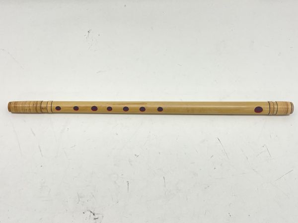 S355-N35-1253 紫水 樂人 篠笛 笛 和楽器 現状品②_画像1