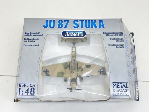 U004-N34-1287 METAL DIE CAST COLLECTION メタル JU 87 STUKA 1:48 ARMOUR 飛行機 戦闘機 模型 現状品②_画像1