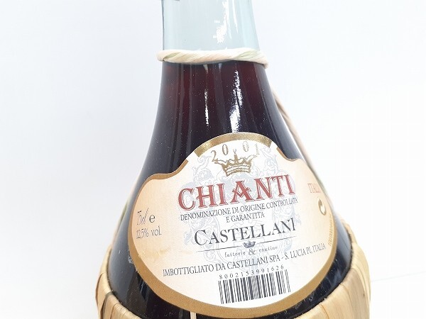 U277-N30-1781 未開栓 CHIANTI キャンティ CASTELLANI カステラーニ 2001 果実酒 赤ワイン 750ml 12.5％ 箱あり 2本セット 現状品③_画像7