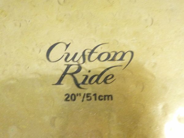 U013-S3-13638 ZILDJIAN Custom Ride 20 51cm ジルジャン シンバル 現状品①_画像2