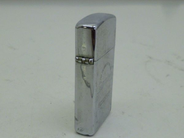 W531-N37-656★ Zippo ジッポー スリム ＼＼＼＼ ＼＼＼＼ オイルライター 喫煙具 現状品①★_画像3